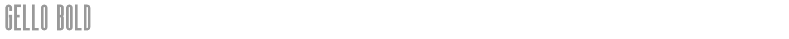 Gello font preview